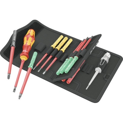 Sada ručního držáku a měnitelných čepelí Wera VDE KK 16Universal 1 PH,PZ,PZS,Torx, 16 dílů