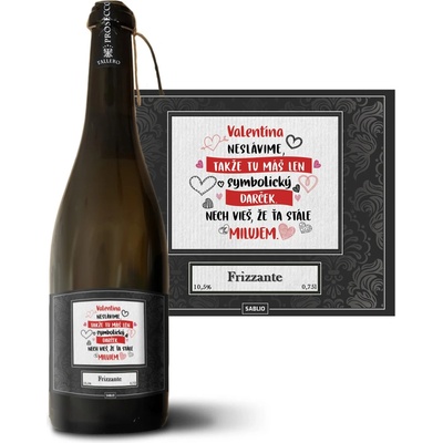 Sablio Valentína neslávime … Prosecco biele suché šumivé víno 10,5 % 0,75 l (holá fľaša)