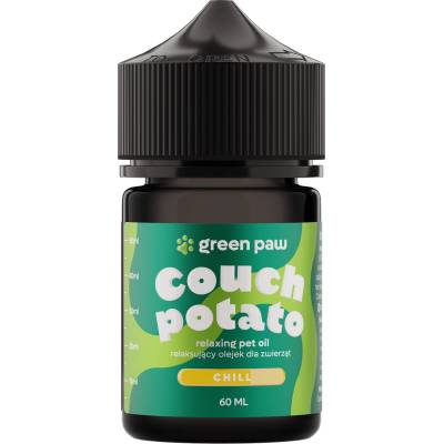 Cosma Cannabis Green Paw Couch Potato 60 мл - CBD масло на базата на сьомгово масло с 10% добавено масло от крил