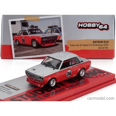 Tarmac Datsun 510 N 74 Racing 2023 Červená Bílá 1:64