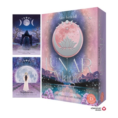 Königsfurt-Urania Lunar Magic Oracle - 40 Mooncards with Booklet (English) | Alice Kendall