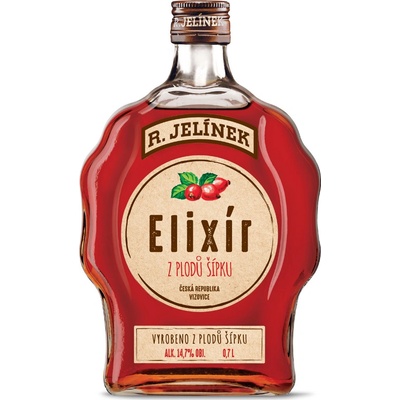Elixír z plodů šípků 14,7% 0,7 l (holá láhev)
