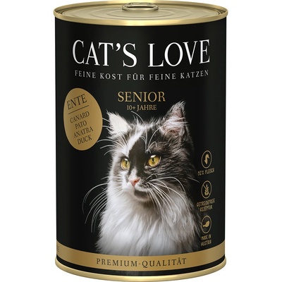 Cat's Love Senior kachní 6 x 0,4 kg