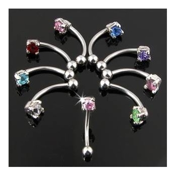 Šperky4U piercing do obočí zirkon OB01078-R