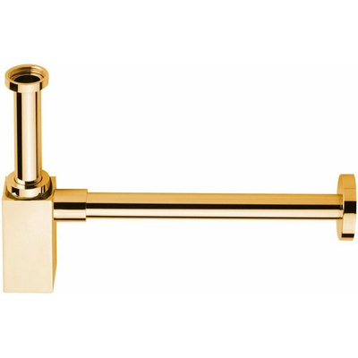 Sapho Umývadlový sifón 5/4", odpad 32 mm, hranatý, zlato SI417