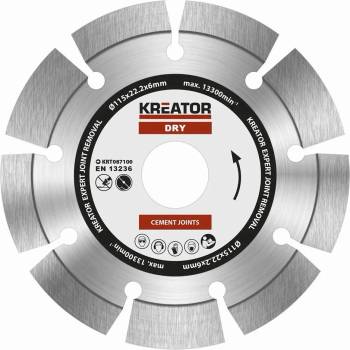 Kreator KRT087100 - Diamantový kotúč brúsny 115mm EXPERT 6mm SEGMENT