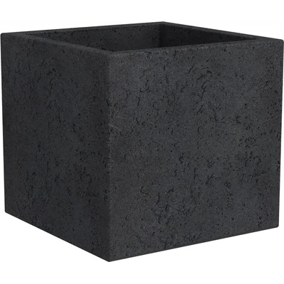 Scheurich Květináč C-Cube 240 pr. 38 cm Stony Black