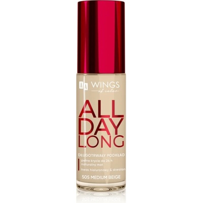 AA Wings of Color All Day Long Lasting Foundation make-up 505 medium beige 30 ml