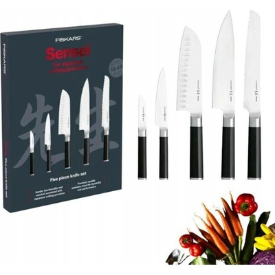 FISKARS SENSEI 1025845 SADA 5 KUCHYŇSKÝCH NOŽŮ V KRABICI