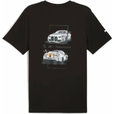 Fanouškovské tričko BMW Motorsport se závodním motivem černé