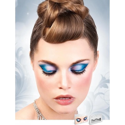 Черни мигли с плътен наниз кристали