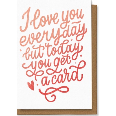 Chaukiss I love you every day but today you get a card