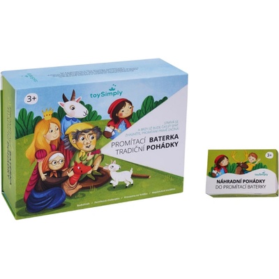 ToySimply dětská promítací baterka 8 tradičních pohádek – Zboží Dáma ToySimply dětská promítací baterka 8 tradičních pohádek – Zboží Dáma
