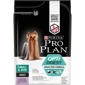 PRO PLAN OPTIDIGEST Small & Mini Adult Grain Free Turkey 2,5 kg