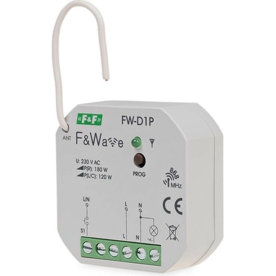 FW-D1P - Bezdrôtové relé pre stmievanie osvetlenia, 85-265V, 180W