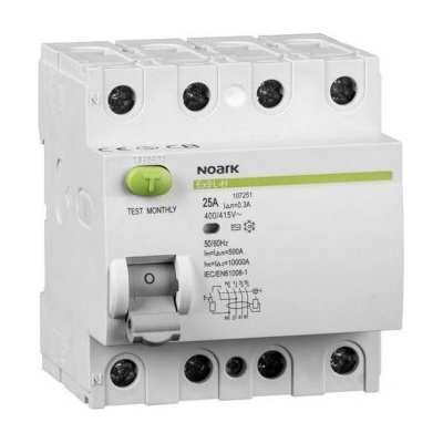 Noark Electric Ex9L-H 4P 63A A 30mA