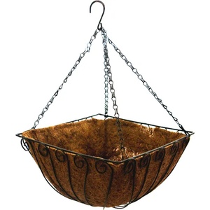 HORECANO Кокосова саксия висяща квадратна 35x35xh18cm (CGF0534 SQ-14) (0197102)