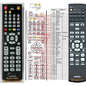 General EPSON 1466987 - съвместимо дистанционно управление на марката General (1466987)