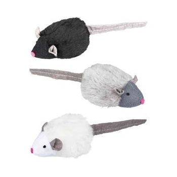 Trixie Mikročipová myš se zvukem a catnipem 6 cm