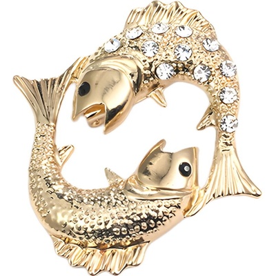 Gaira brož Zodiac 340023 Znamení zvěrokruhu Ryby – Zboží Dáma