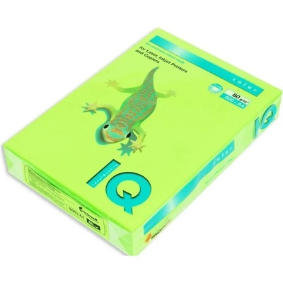 Farebný papier IQ color neónovo zelený Neogn A4 80g