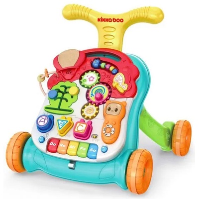 KikkaBoo Музикална играчка за прохождане Walk 'N' Learn Green