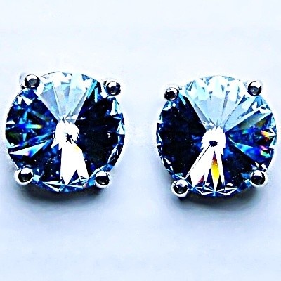 Čištín krystal Swarovski Akvamarin s krystaly NŠ 1188