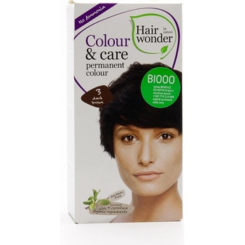 Hairwonder přírodní dlouhotrvající barva BIO tmavÁ hnědá 3