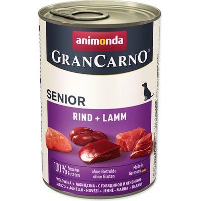 Animonda Gran Carno Senior hovězí a jehně 12 x 800 g