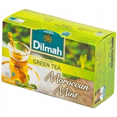 Dilmah Marocká máta Zelený čaj s mátovými listy 30 g 20 sáčků