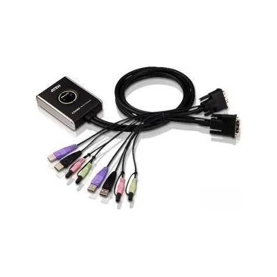ATEN KVM превключвател ATEN CS682 - 4 x USB A, 2 x DVI, 4 x 3.5 mm jack, ATEN-CS682-AT