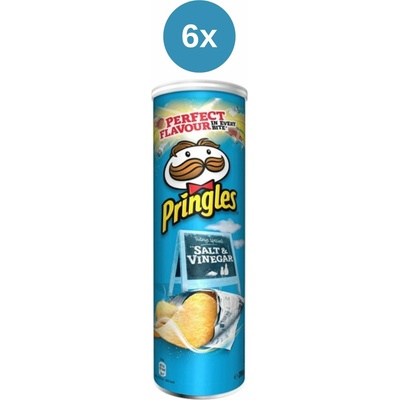 Pringles soľ a ocot 6x165 g