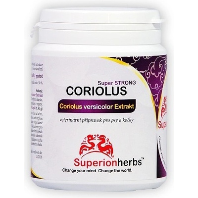 Superionherbs Coriolus versicolor Extrakt 50% polysacharidov 90 kapsúl