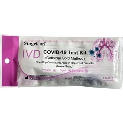 Hangzhou Singclean COVID 19 Test Kit Colloidal Gold Method 1 ks – Zbozi.Blesk.cz