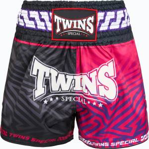 Twins Special Тренировъчни шорти Twins Special Muay Thai Twins Maze brown/pink/blue/white