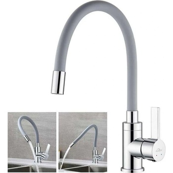 Mixxus Смесител за кухня гъвкав, с керамична батерия MIXXUS SUS-011 Refl Grey ET8478 (UNI-09571)