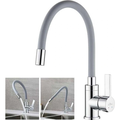 Mixxus Смесител за кухня гъвкав, с керамична батерия MIXXUS SUS-011 Refl Grey ET8478 (UNI-09571)