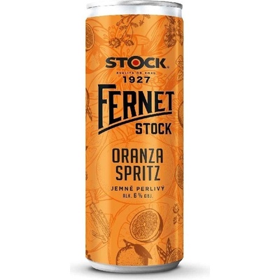 Fernet Stock Orange spritz 6% 0,25 l (plech) – Zbozi.Blesk.cz