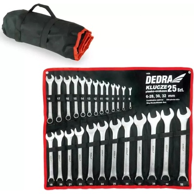 Dedra Sada plochých očkových kľúčov 25 ks 6–32 mm DED-1406