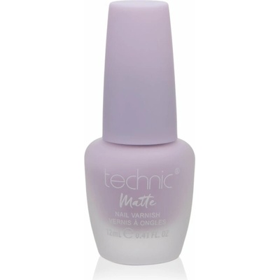 Technic Cosmetics Matte Nail Varnish dlhotrvajúci lak na nechty s matným efektom odtieň Lavender 12 ml