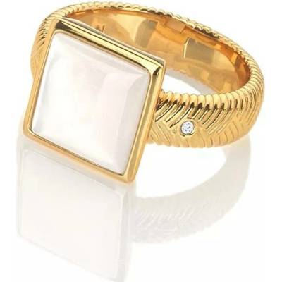 Hot Diamonds Stříbrný pozlacený prsten x Jac Jossa Soul DR247 o 51 b