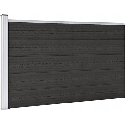 Nabytek XL Plotový dílec WPC 175 x 105 cm černý