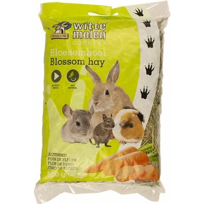 Witte Molen Seno s mrkví pro hlodavce 0,5 kg