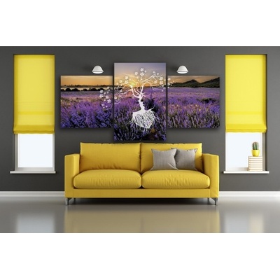Divio Třídílný obraz na plátně květiny, vzor 12228 Velikost: 120x180 cm