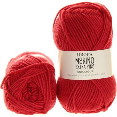 Drops Merino Extra Fine 11 karmínová červená