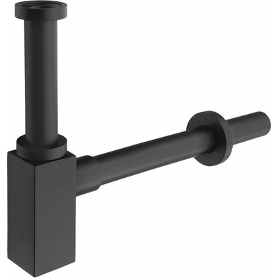 Sapho Umývadlový sifón 5/4", odpad 32mm, hranatý, čierna matná SI415