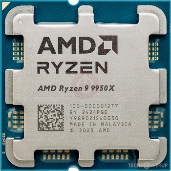 AMD Ryzen 9 9950X 16-Core 4.3GHz AM5 Tray (100-000001277)
