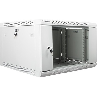 Lanberg Комуникационен шкаф Lanberg rack cabinet 19" wall-mount 6U / 600x600 for self-assembly (flat pack), grey (WF01-6606-10S)