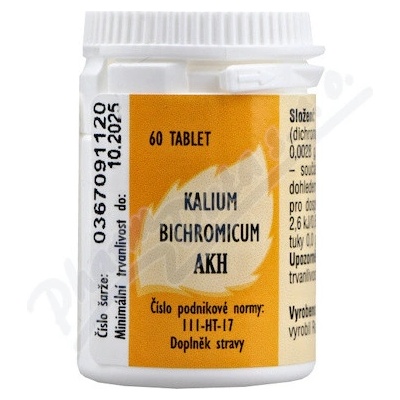 Kalium bichromicum AKH 60 tabliet