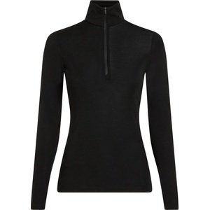 Icebreaker Дамско мериносово термобельо Icebreaker Women's Merino 175 Everyday L/S Half Zip Merino base layer - Black (115-2818-0112)